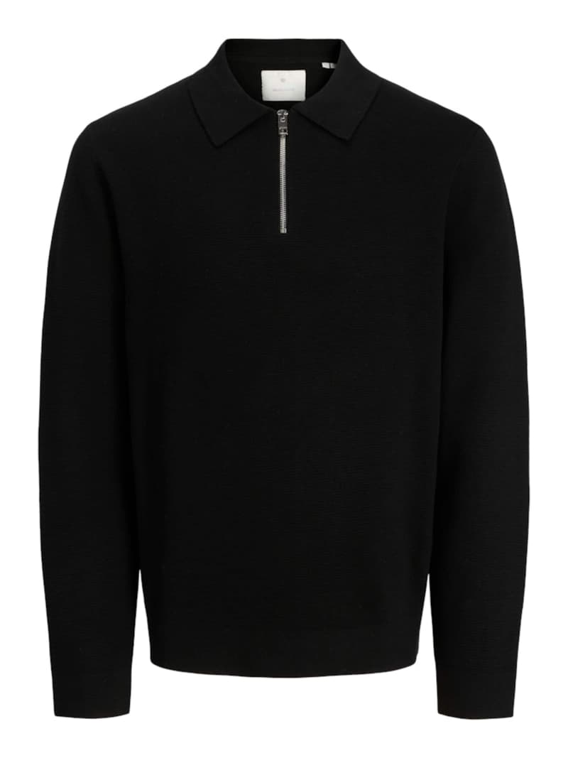 Jack & Jones Gebreide Polo Milano met Rits voor heren