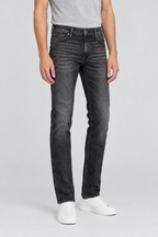 Donkergrijze Jack & Jones Jeans Glenn Vintage met vintagewassing en slanke pijpen, van taille tot schoenen gefotografeerd